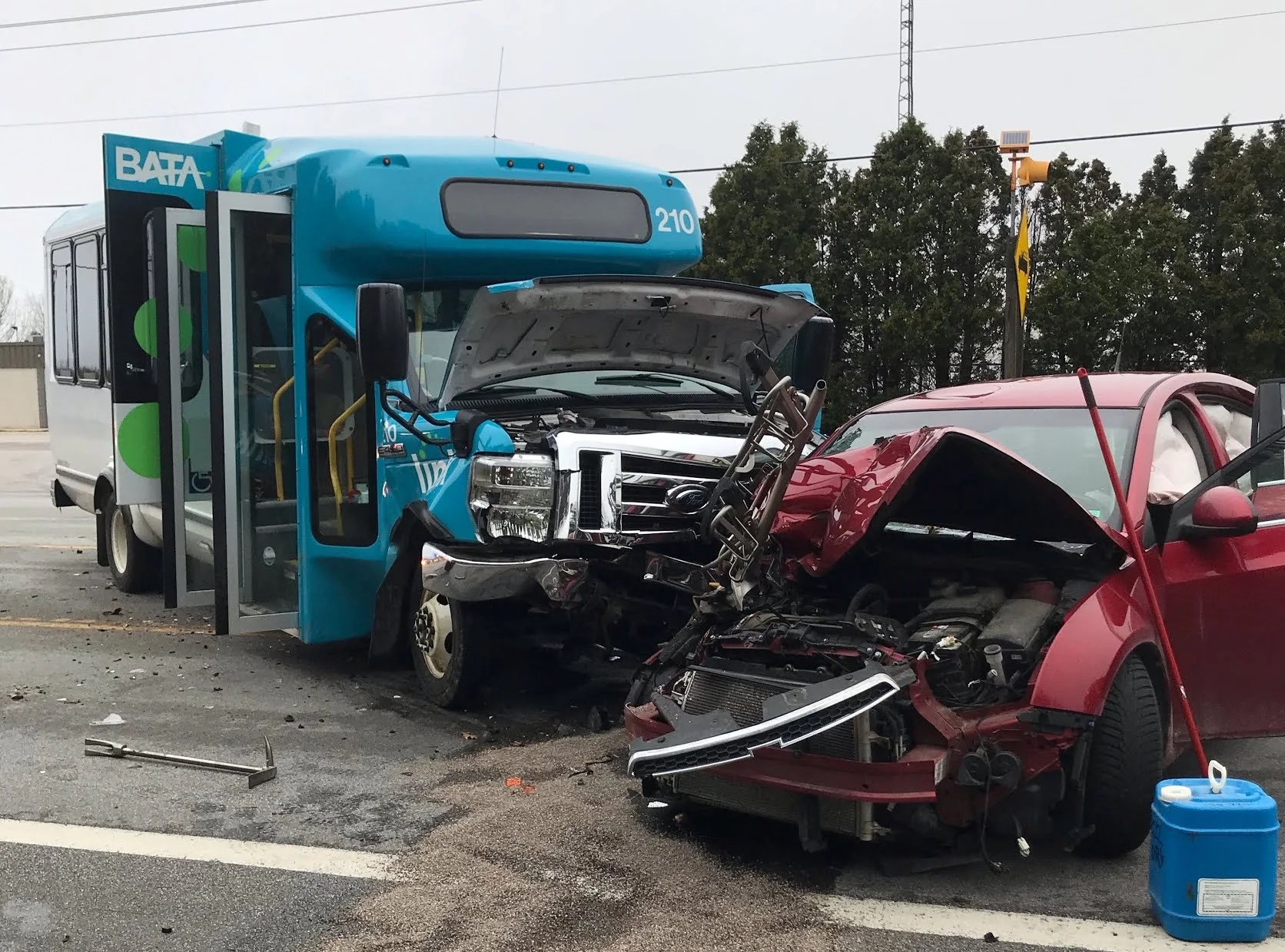 Man Hijacks BATA Bus, Gets In Accident | The Ticker