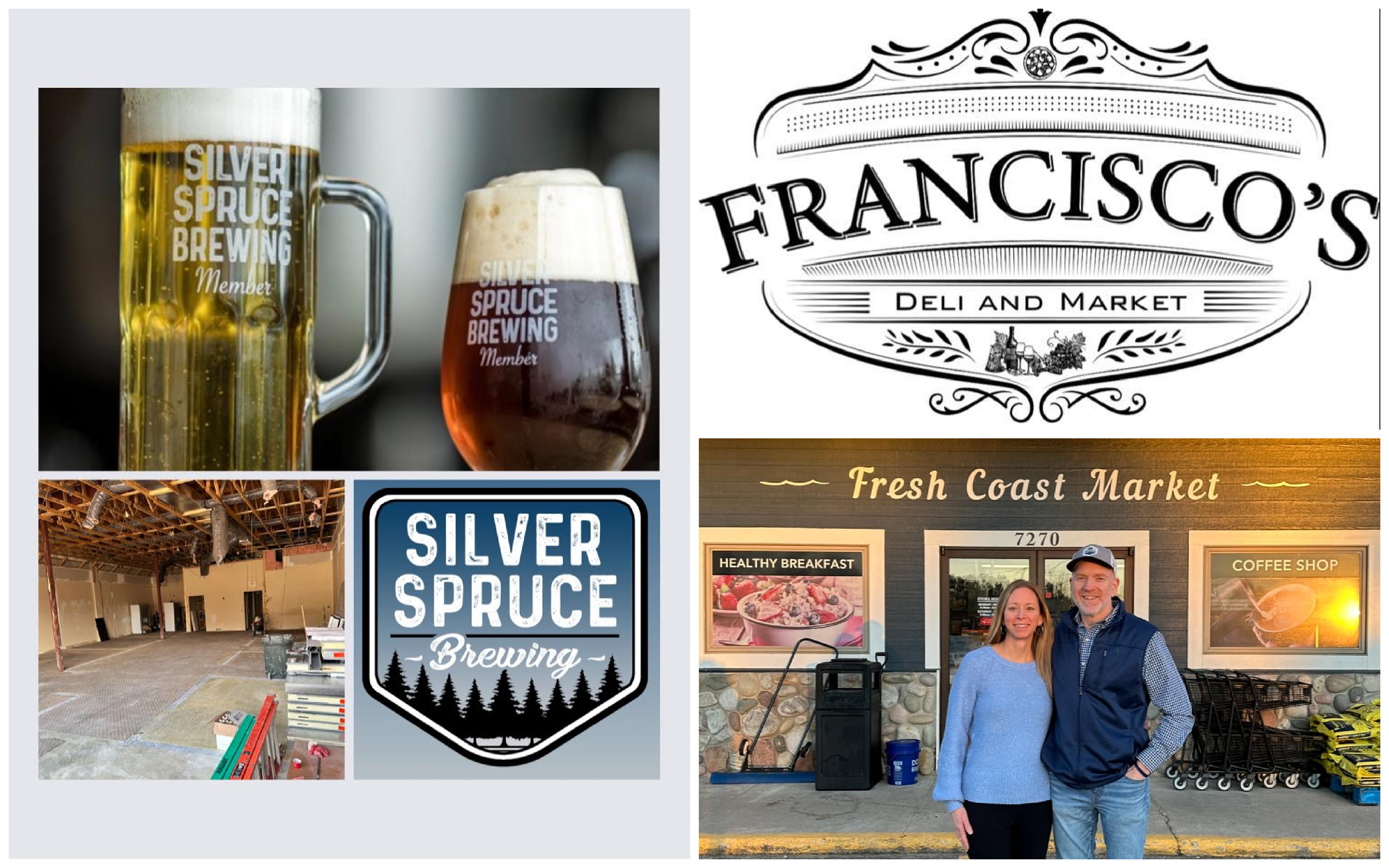 Silver Spruce Brewing to Open Second Brewery; Fresh Coast Market For Sale; More Restaurant/Retail News