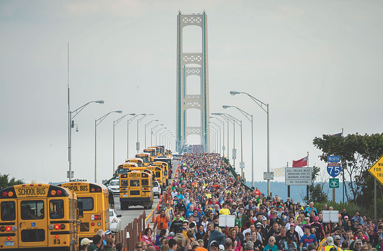 Mackinac Bridge Walk Breaks Tradition Features Northern Express