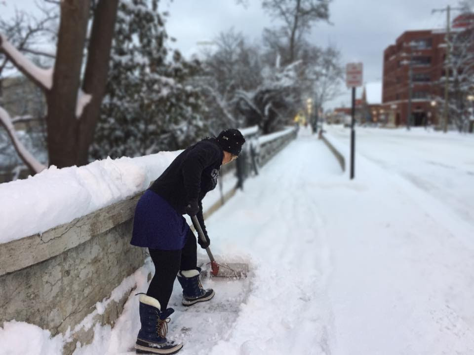 snow shoveling boots